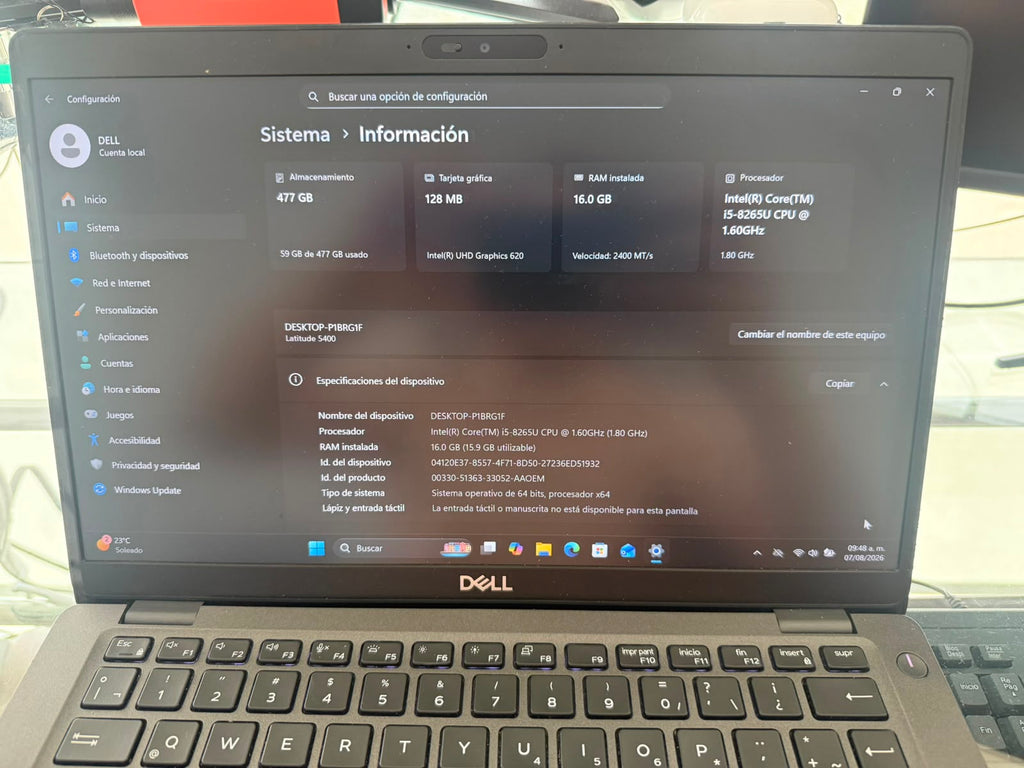Laptop Dell Latitude 5400 | Intel Core i5 | 16GB RAM | 512GB